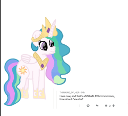 Size: 958x873 | Tagged: safe, artist:chespinfan, princess celestia, alicorn, pony, g4, female, mare, requested art, simple background, smiling, solo, white background