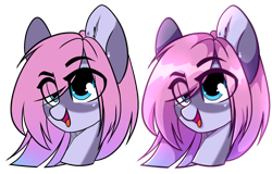 Size: 1280x819 | Tagged: safe, artist:cloud-fly, oc, oc only, pony, bust, eye clipping through hair, female, mare, portrait, simple background, smiling, solo, transparent background