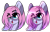 Size: 1280x819 | Tagged: safe, artist:lazycloud, oc, oc only, pony, bust, eye clipping through hair, female, mare, portrait, simple background, smiling, solo, transparent background