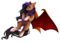 Size: 2676x1896 | Tagged: safe, artist:cloud-drawings, oc, oc only, oc:sanii, bat pony, pony, female, glasses, mare, simple background, solo, transparent background