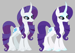 Size: 744x532 | Tagged: safe, artist:froggers1995, rarity, pony, unicorn, g4, concave belly, female, g5 concept leak style, g5 concept leaks, hooves, mare, rarity (g5 concept leak), redesign, simple background, slender, solo, thin, unshorn fetlocks
