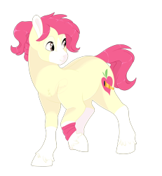 Size: 2500x2700 | Tagged: safe, artist:gigason, earth pony, pony, female, high res, mare, offspring, parent:apple bloom, parent:pipsqueak, parents:pipbloom, simple background, solo, transparent background