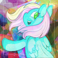 Size: 2300x2300 | Tagged: safe, alternate version, artist:freezyflash, oc, oc only, oc:melodyheart, pegasus, pony, alternate design, high res, pegasus oc, solo, wings