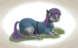 Size: 3360x2100 | Tagged: safe, artist:faeth, maud pie, earth pony, pony, g4, clothes, dress, female, high res, lying down, mare, solo
