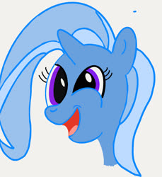 Size: 1114x1217 | Tagged: safe, artist:pandaponypaws, trixie, g4, bust, cute, diatrixes, head, portrait, smiling