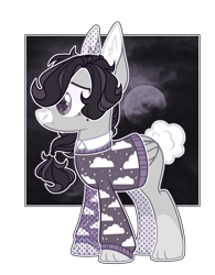 Size: 2195x2820 | Tagged: safe, artist:chococolte, oc, oc only, pegasus, pony, clothes, female, high res, mare, simple background, solo, sweater, transparent background