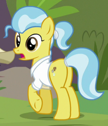 Size: 351x411 | Tagged: safe, screencap, doctor fauna, earth pony, pony, g4, she talks to angel, butt, cropped, female, mare, plot, solo, underhoof