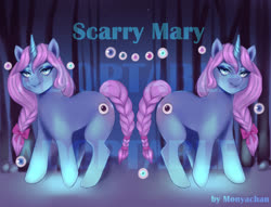 Size: 1500x1148 | Tagged: safe, artist:monyachan, oc, pony, unicorn, adoptable, scary