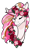 Size: 1578x2480 | Tagged: safe, artist:oneiria-fylakas, oc, oc only, oc:pink pepper, pony, unicorn, bust, eyes closed, female, floral head wreath, flower, freckles, mare, portrait, simple background, solo, transparent background