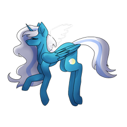 Size: 1080x1080 | Tagged: safe, artist:lovelyeleanore, oc, oc:fleurbelle, alicorn, pony, alicorn oc, eyes closed, female, hooves, horn, mare, simple background, transparent background, wings