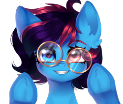 Size: 1673x1428 | Tagged: safe, artist:paintpalet35, oc, oc only, pony, against glass, female, glass, glasses, heterochromia, simple background, solo, transparent background