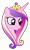 Size: 3778x6334 | Tagged: safe, artist:dashin-stallion, princess cadance, alicorn, pony, g4, absurd resolution, bust, crown, female, jewelry, mare, portrait, regalia, simple background, smiling, solo, transparent background