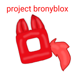 Size: 1000x1000 | Tagged: safe, 1000 hours in ibis paint, bad idea, bad quality, project bronyblox, roblox, roblox logo, simple background, transparent background