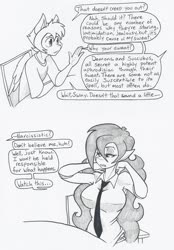 Size: 2017x2893 | Tagged: safe, artist:flicker-show, oc, oc:flicker show, oc:jitter bug, anthro, female, high res, male, monochrome, rule 63, traditional art