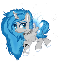 Size: 1920x1920 | Tagged: safe, artist:mint-light, artist:nightingalewolfie, oc, oc only, oc:moonbeam zodiac, alicorn, pony, deviantart watermark, female, mare, obtrusive watermark, simple background, solo, spiked wristband, transparent background, two toned wings, watermark, wings, wristband