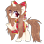 Size: 1920x1920 | Tagged: safe, artist:mint-light, artist:nightingalewolfie, oc, oc only, oc:gabriela ruby, pony, unicorn, chest fluff, clothes, female, heterochromia, mare, raised hoof, simple background, solo, transparent background