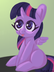 Size: 1200x1600 | Tagged: safe, artist:angelinarichter, twilight sparkle, alicorn, pony, g4, :p, age regression, baby, babylight sparkle, cute, female, sitting, solo, tongue out, twiabetes, twilight sparkle (alicorn), younger
