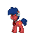 Size: 280x280 | Tagged: safe, artist:thebadbadger, oc, oc only, oc:phire demon, pony, pony town, animated, pixel art, simple background, solo, transparent background