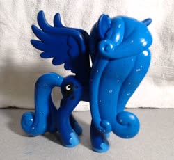 Size: 3153x2898 | Tagged: safe, artist:eatcarbs, princess luna, g4, customized toy, high res, irl, photo, toy