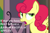 Size: 1080x720 | Tagged: safe, edit, edited screencap, editor:korora, screencap, strawberry sunrise, g4, honest apple, censored vulgarity, cropped, dude not funny (reaction image), grawlixes, reaction image, speech, strawberry savage, strawberry sunrise is not amused, that pony sure does hate apples, unamused