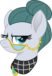 Size: 1039x1500 | Tagged: safe, artist:cloudy glow, cloudy quartz, earth pony, pony, g4, bust, female, glasses, looking at you, mare, movie accurate, simple background, solo, transparent background, unamused