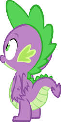 Size: 2927x5785 | Tagged: safe, artist:memnoch, spike, dragon, g4, male, simple background, solo, transparent background, vector, winged spike, wings