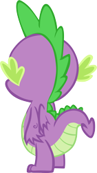 Size: 3262x5801 | Tagged: safe, artist:memnoch, spike, dragon, g4, male, simple background, solo, transparent background, vector, winged spike, wings