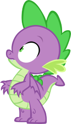Size: 3343x5841 | Tagged: safe, artist:memnoch, spike, dragon, g4, male, simple background, solo, transparent background, vector, winged spike, wings