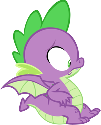 Size: 4774x5894 | Tagged: safe, artist:memnoch, spike, dragon, g4, male, simple background, solo, transparent background, vector, winged spike, wings