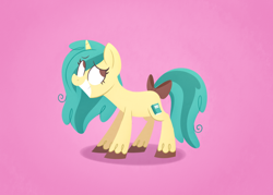Size: 1280x916 | Tagged: safe, artist:ryuyo, oc, oc only, oc:mint muffin, pony, unicorn, bow, grin, smiling, solo, tail bow