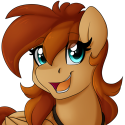 Size: 1000x1000 | Tagged: safe, artist:lionbun, oc, oc only, oc:thunder twirl, pegasus, pony, commission, profile picture, simple background, solo, transparent background