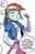 Size: 463x715 | Tagged: safe, artist:pencils, idw, official comic, fluttershy, rainbow dash, equestria girls, g4, my little pony equestria girls: canterlot high: march radness, spoiler:comic, cropped, eyes closed, female, grin, smiling, solo