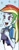 Size: 266x683 | Tagged: safe, artist:pencils, idw, rainbow dash, equestria girls, g4, spoiler:comic, spoiler:comicequestriagirlsmarchradness, book, cropped, fangirling, female, solo, starry eyes, wingding eyes