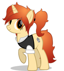 Size: 981x1080 | Tagged: safe, artist:thunder-blur, oc, oc only, oc:chole, pony, unicorn, barmare, clothes, simple background, solo, transparent background