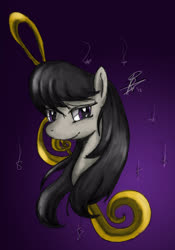 Size: 2276x3250 | Tagged: safe, artist:peperoger, octavia melody, earth pony, pony, g4, abstract background, bust, female, high res, mare, solo