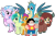 Size: 1095x730 | Tagged: safe, artist:cheezedoodle96, edit, gallus, ocellus, sandbar, silverstream, smolder, yona, changedling, changeling, classical hippogriff, dragon, earth pony, gem (race), griffon, hippogriff, human, hybrid, pony, yak, g4, :p, bow, clothes, cloven hooves, crossover, cute, diaocelles, diastreamies, dragoness, female, gallabetes, grin, hair bow, jewelry, looking at you, male, monkey swings, necklace, sandabetes, septet, simple background, smiling, smiling at you, smolderbetes, steven quartz universe, steven universe, student six, teenager, tongue out, transparent background, yonadorable