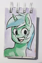 Size: 1377x2048 | Tagged: safe, artist:raph13th, lyra heartstrings, pony, g4, bust, female, solo, traditional art, watercolor painting