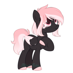 Size: 2620x2620 | Tagged: safe, artist:mintyinks, oc, oc only, pegasus, pony, female, high res, mare, simple background, solo, transparent background, two toned wings, wings