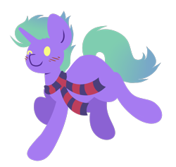 Size: 1674x1590 | Tagged: safe, artist:amazing-artsong, oc, oc only, oc:aveon, pony, unicorn, clothes, lineless, male, scarf, simple background, solo, stallion, transparent background