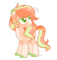 Size: 1956x2036 | Tagged: safe, artist:harukamizuki-chan, oc, oc only, earth pony, pony, base used, commission, earth pony oc, female, looking up, mare, simple background, solo, transparent background