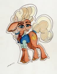 Size: 2297x2973 | Tagged: safe, artist:luxiwind, ma hooffield, pony, g4, high res, hooffield family, solo, traditional art