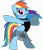 Size: 6472x7614 | Tagged: artist needed, source needed, safe, part of a set, rainbow dash, pony, g4, bipedal, black dress, clothes, dress, female, headset, looking at you, mare, simple background, smiling, solo, transparent background, vector