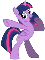 Size: 5715x7570 | Tagged: artist needed, source needed, safe, part of a set, twilight sparkle, alicorn, pony, g4, bipedal, female, looking at you, mare, simple background, smiling, solo, transparent background, twilight sparkle (alicorn), vector