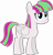 Size: 4000x4193 | Tagged: safe, alternate version, artist:melisareb, gameloft, blossomforth, pegasus, pony, g4, .svg available, absurd resolution, adoraforth, background pony, cute, female, freckles, inkscape, mare, recolor, simple background, transparent background, vector