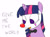 Size: 1890x1417 | Tagged: safe, artist:twi clown, derpibooru exclusive, oc, oc only, oc:twi clown, pony, g4, author avatar, bowtie, bust, clown, clown makeup, clown nose, digital art, female, red nose, solo, world domination