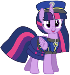 Size: 1007x1070 | Tagged: safe, artist:徐詩珮, twilight sparkle, alicorn, pony, series:sprglitemplight diary, series:sprglitemplight life jacket days, series:springshadowdrops diary, series:springshadowdrops life jacket days, g4, alternate universe, base used, chase (paw patrol), clothes, dress, eyelashes, female, hat, mare, open mouth, paw patrol, paw prints, simple background, smiling, solo, transparent background, twilight sparkle (alicorn), ultimate rescue