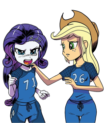 Size: 4272x4896 | Tagged: safe, artist:pencils, edit, idw, applejack, rarity, equestria girls, g4, spoiler:comic, spoiler:comicequestriagirlsmarchradness, angry, background removed, cute, madorable, raribetes, simple background, transparent background