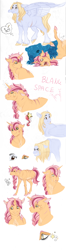 Size: 3040x11472 | Tagged: safe, artist:gigason, oc, pegasus, pony, unicorn, amputee, crying, female, glasses, mare, scar, simple background, sketch, sketch dump, tongue out, white background