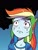 Size: 647x853 | Tagged: safe, artist:pencils, idw, rainbow dash, equestria girls, g4, spoiler:comic, spoiler:comicequestriagirlsmarchradness, cropped, crying