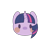Size: 800x800 | Tagged: safe, artist:mya3332, part of a set, twilight sparkle, pony, g4, beady eyes, blush sticker, blushing, bust, chibi, cute, female, head only, looking at you, portrait, simple background, solo, transparent background, twiabetes